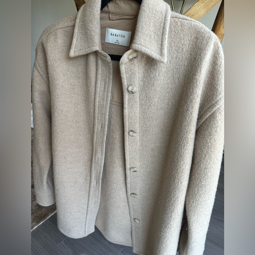 Aritzia Wilfred free “the Ganna” shirt jacket